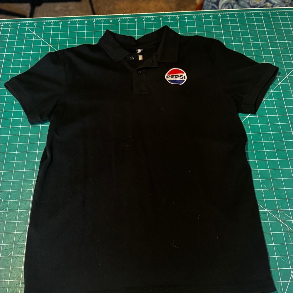 Pepsi Men's Polo Shirt in Black